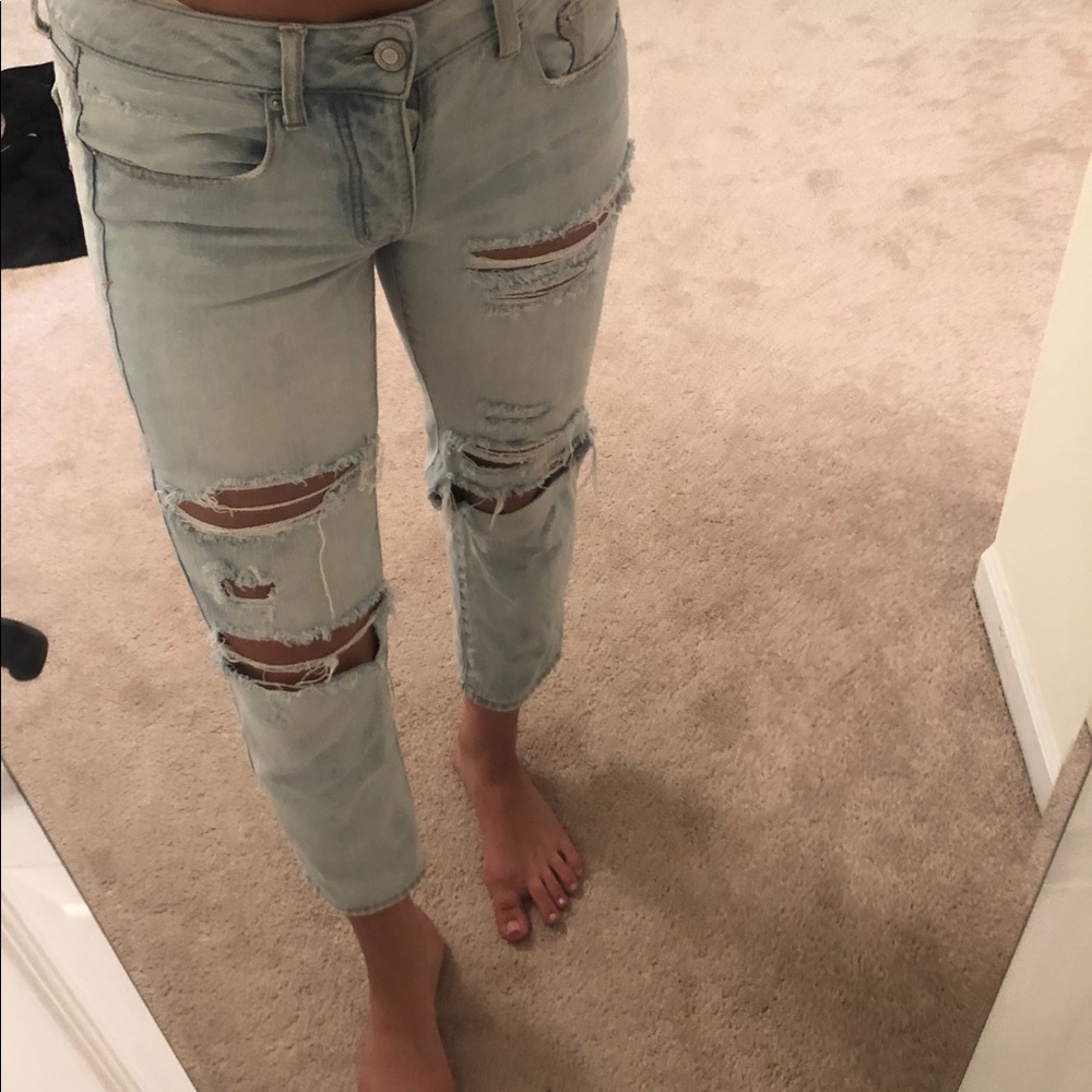American Eagle Ripped Denim Jeans